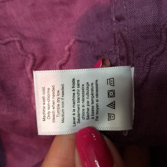 Cold Water Creek 3/4 Sleeve Lace Blouse - Picture 8 of 8